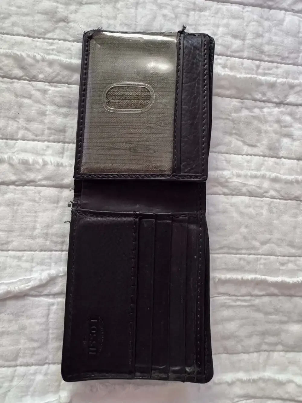 Fossil Permit 'No 001954' Leather Bifold ID Wallet